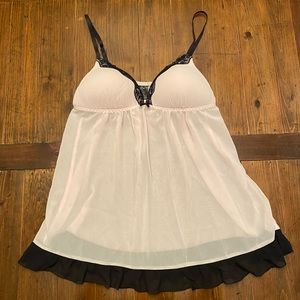 Apt 9 Baby Pink and Black Lingerie Set